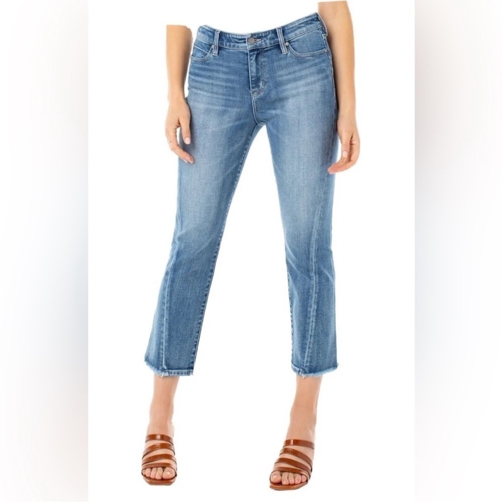 Liverpool Twisted Seam Crop Jeans Size 6